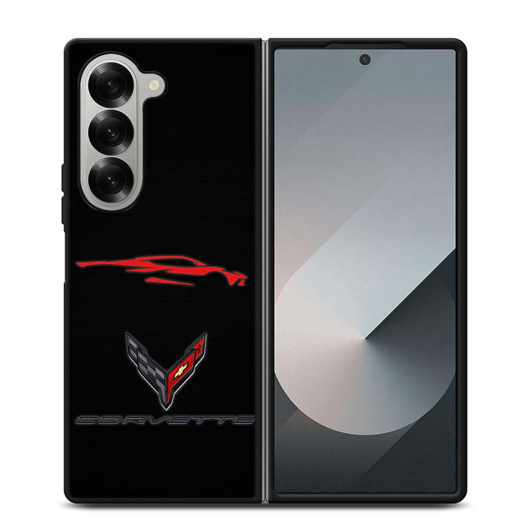 CORVETTE STINGRAY C8 CAR LOGO Samsung Galaxy Z Fold 6 Case Cover