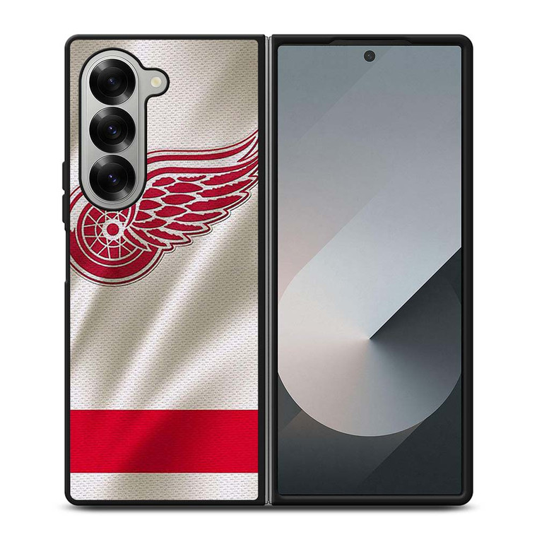 DETROIT RED WINGS HOCKEY TEAM JERSEY LOGO Samsung Galaxy Z Fold 6 Case Cover