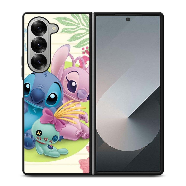 DISNEY STITCH AND GIRLFRIEND Samsung Galaxy Z Fold 6 Case Cover
