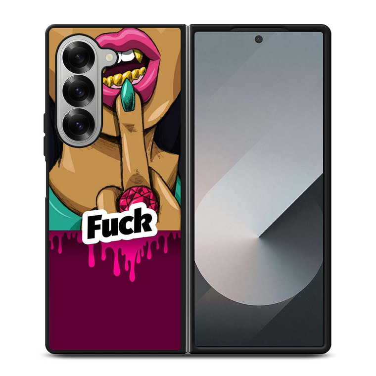 DOPE FUCK GIRL VIOLET Samsung Galaxy Z Fold 6 Case Cover