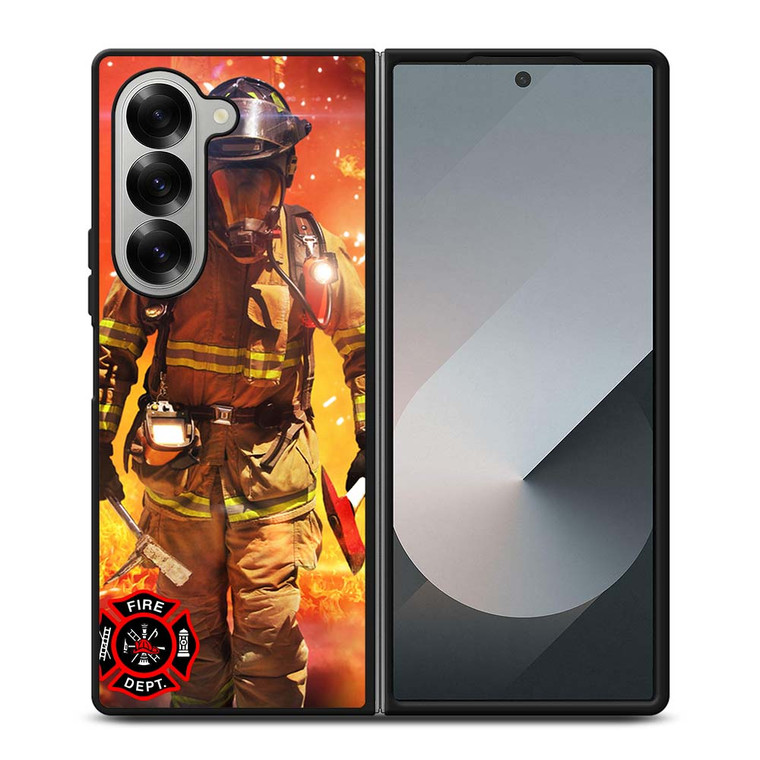 FIREFIGHTER FIREMAN Samsung Galaxy Z Fold 6 Case Cover