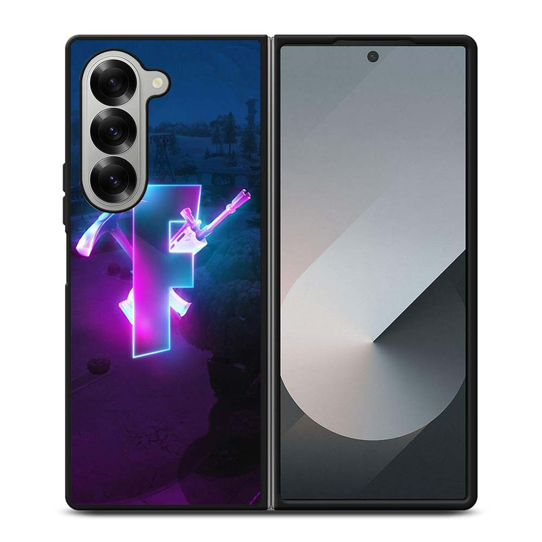 FORNITE GLOWING LOGO Samsung Galaxy Z Fold 6 Case Cover FORNITE GLOWING LOGO Samsung Galaxy Z Fold 6 Case Cover
