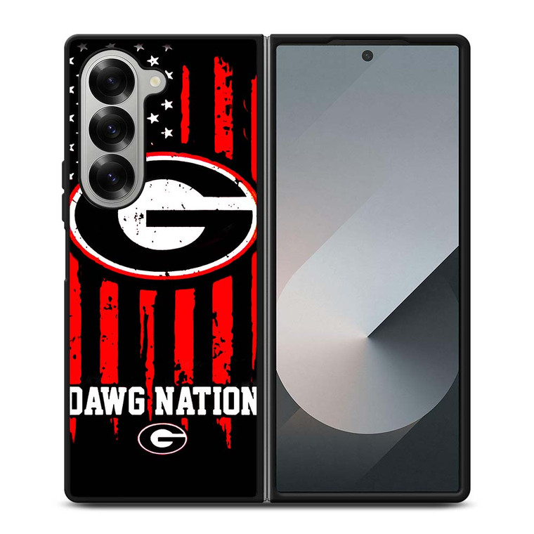 GEORGIA BULDOGS DAWG NATION Samsung Galaxy Z Fold 6 Case Cover