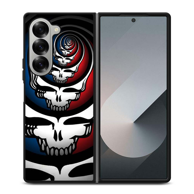 GRATEFUL DEAD SKULL ROUNDED Samsung Galaxy Z Fold 6 Case Cover