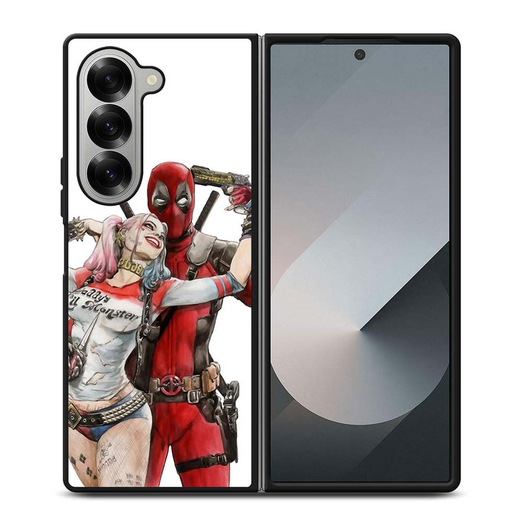 ICONIC DEADPOOL HARLEY QUINN Samsung Galaxy Z Fold 6 Case Cover