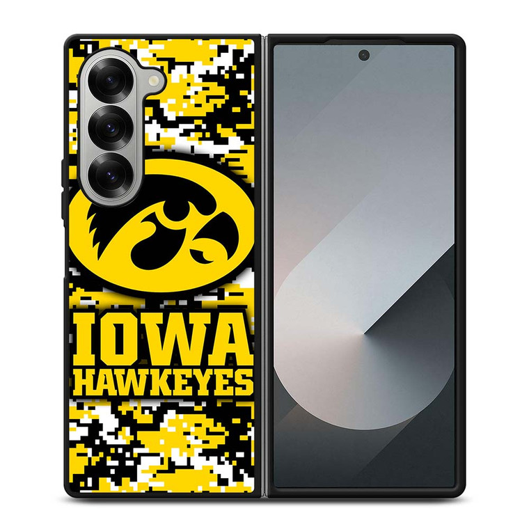 IOWA HAWKEYES CAMO Samsung Galaxy Z Fold 6 Case Cover