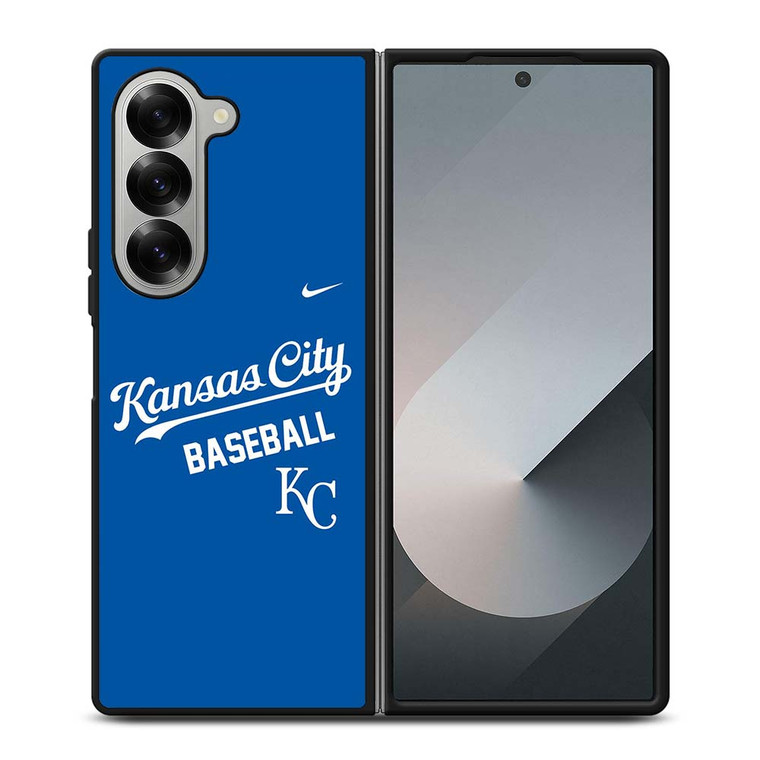 KANSAS CITY BASEBALL BLUE Samsung Galaxy Z Fold 6 Case Cover