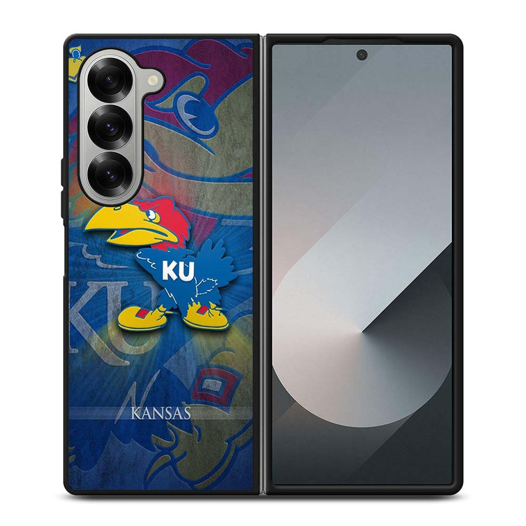 KANSAS JAYHAWKS Samsung Galaxy Z Fold 6 Case Cover