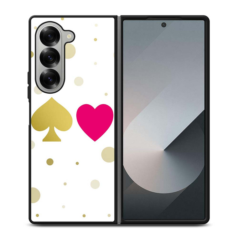 KATE SPADE AND HEART NEW YORK LOGO Samsung Galaxy Z Fold 6 Case Cover