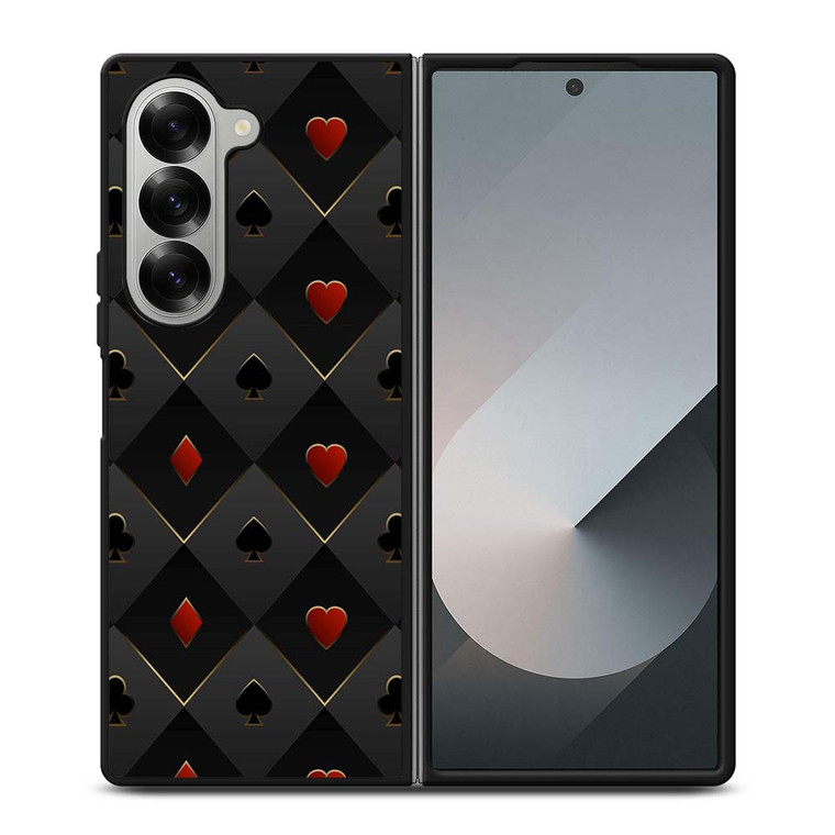 KATE SPADE LOGO BLACK COLLAGE Samsung Galaxy Z Fold 6 Case Cover