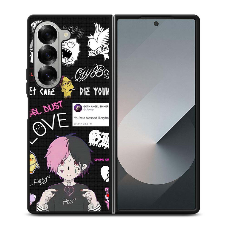 LIL PEEP STICKER COLLECTION Samsung Galaxy Z Fold 6 Case Cover