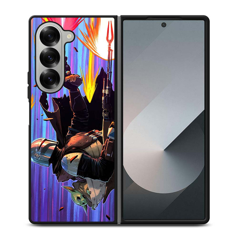 MANDALORIAN GROGU BABY YODA STAR WARS Samsung Galaxy Z Fold 6 Case Cover MANDALORIAN GROGU BABY YODA STAR WARS Samsung Galaxy Z Fold 6 Case Cover