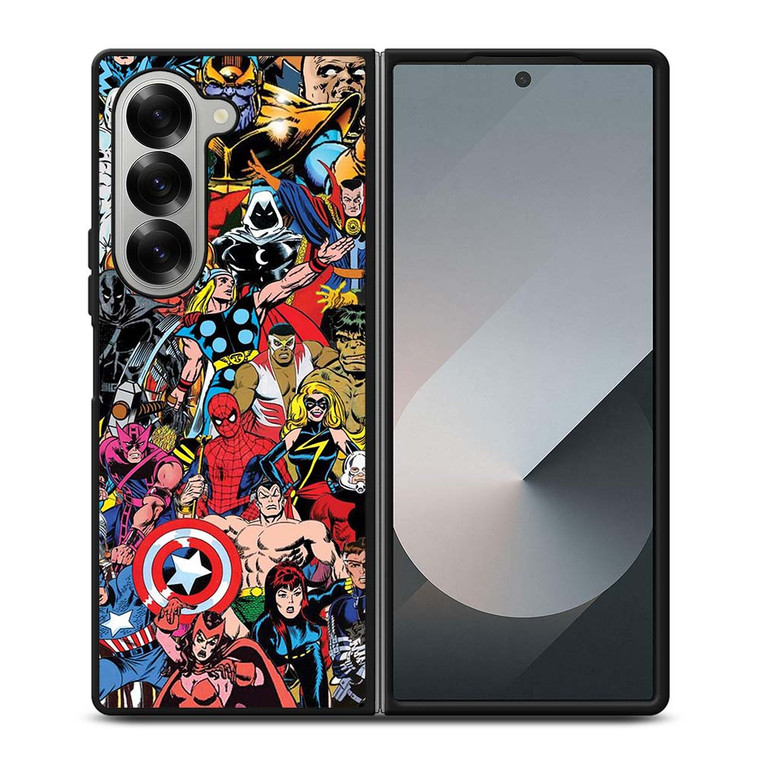 MARVELCOMICS CHARACTERS Samsung Galaxy Z Fold 6 Case Cover