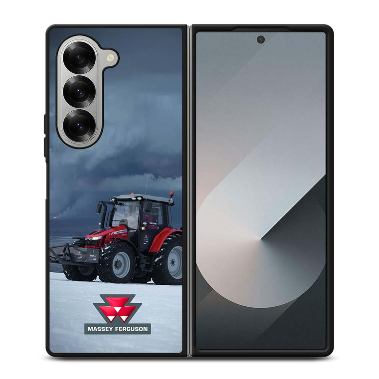 MASSEY FERGUSON TRACKTORS SNOW Samsung Galaxy Z Fold 6 Case Cover