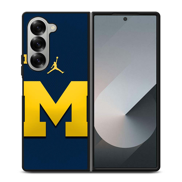 MICHIGAN WOLVERINES BLUE LOGO Samsung Galaxy Z Fold 6 Case Cover
