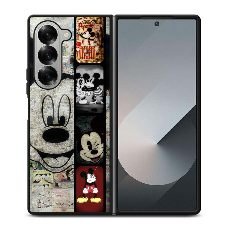 MICKEY MOUSE PAPER Samsung Galaxy Z Fold 6 Case Cover