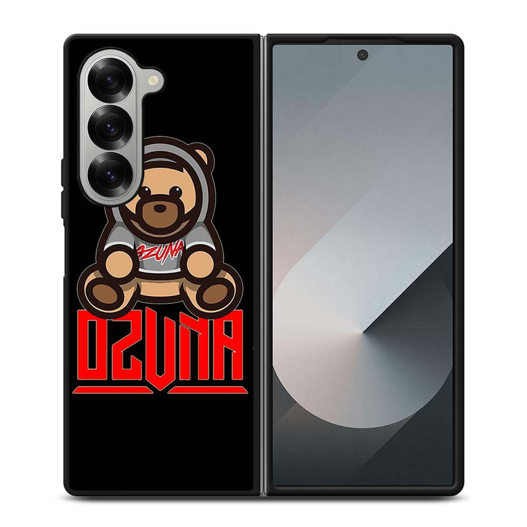 MOSCHINO BEAR WHITE OZUNA Samsung Galaxy Z Fold 6 Case Cover