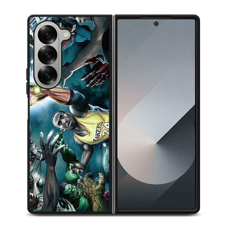NBA KOBE BRYANTS MARVEL HEROES Samsung Galaxy Z Fold 6 Case Cover