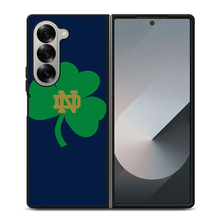 NOTRE DAME FIGHTING IRISH LEAF LOGO Samsung Galaxy Z Fold 6 Case Cover