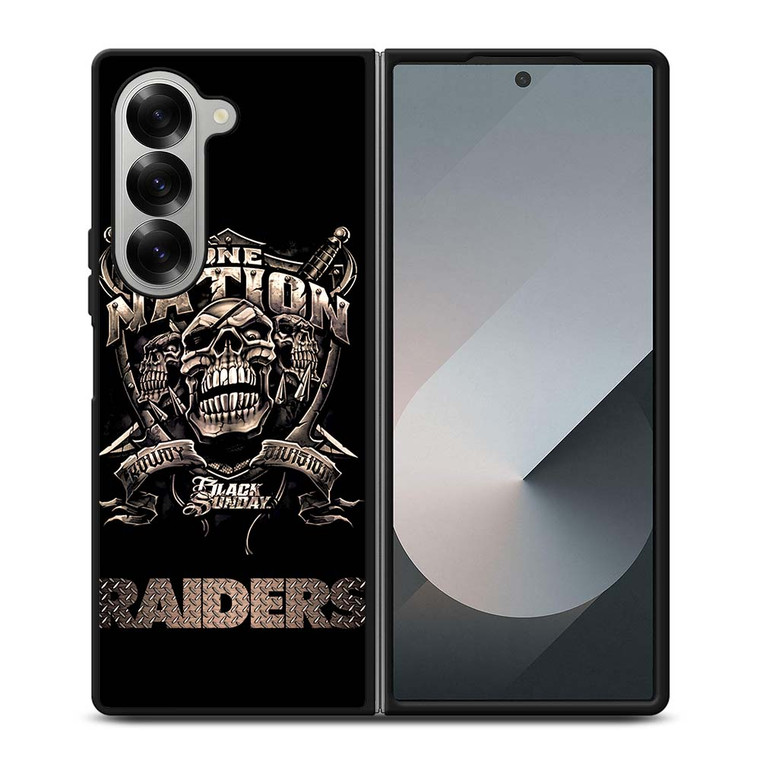 OAKLAND RAIDERS ONE NATION Samsung Galaxy Z Fold 6 Case Cover