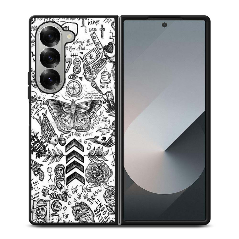ONE DIRECTION TATTOOS Samsung Galaxy Z Fold 6 Case Cover