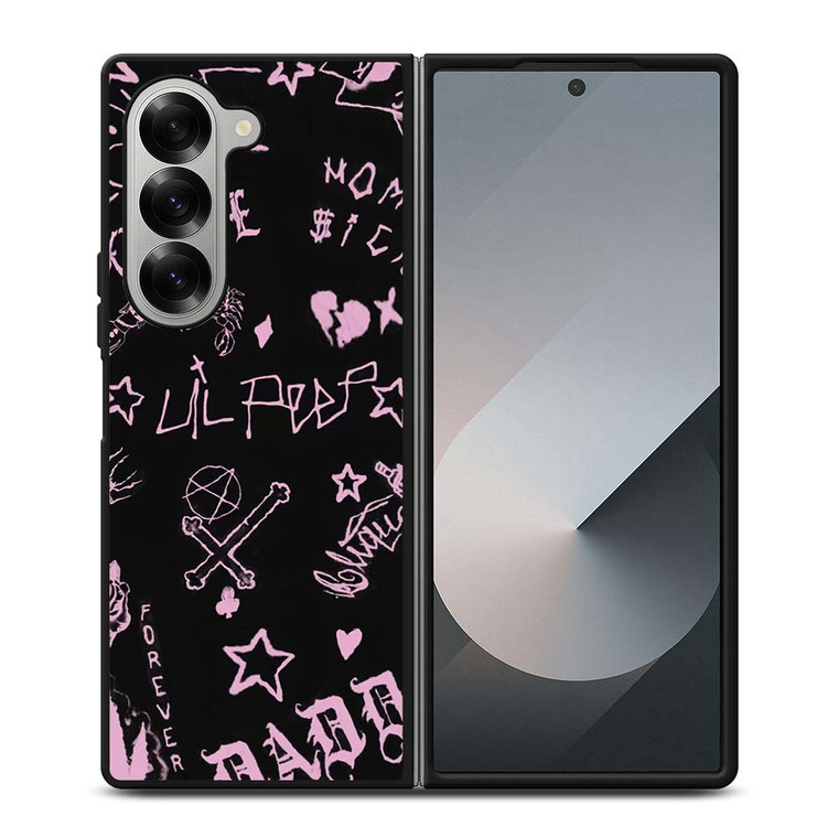PINK BLACK Samsung Galaxy Z Fold 6 Case Cover