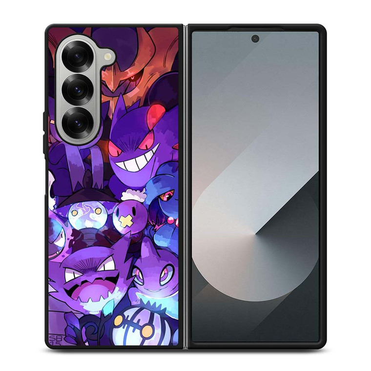 POKEMON GASTLY HAUNTER GENGAR ART GO Samsung Galaxy Z Fold 6 Case Cover POKEMON GASTLY HAUNTER GENGAR ART GO Samsung Galaxy Z Fold 6 Case Cover