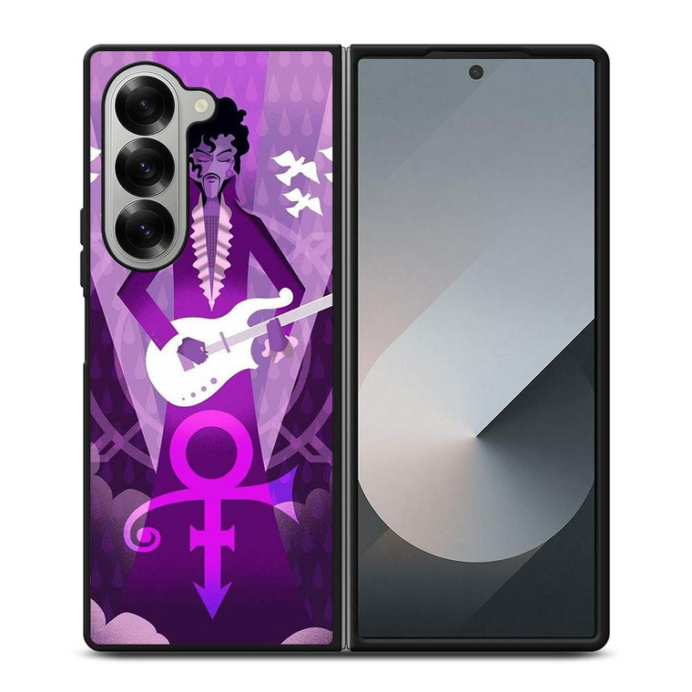 PRINCE PURPLE RAIN CARTOON Samsung Galaxy Z Fold 6 Case Cover PRINCE PURPLE RAIN CARTOON Samsung Galaxy Z Fold 6 Case Cover