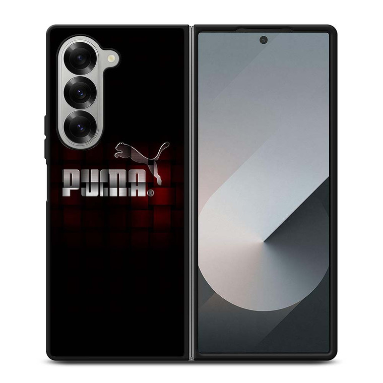PUMA LOGO RED BLOCK Samsung Galaxy Z Fold 6 Case Cover PUMA LOGO RED BLOCK Samsung Galaxy Z Fold 6 Case Cover