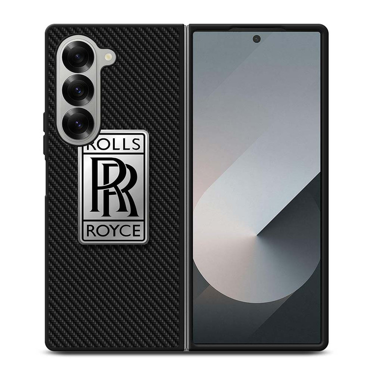 ROLLS ROYCE LOGO CARBON Samsung Galaxy Z Fold 6 Case Cover