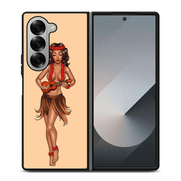 SAILOR JERRY S HULA GIRL Samsung Galaxy Z Fold 6 Case Cover