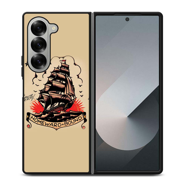 SAILOR JERRY TATTOO HOMEWARD BOUND Samsung Galaxy Z Fold 6 Case Cover