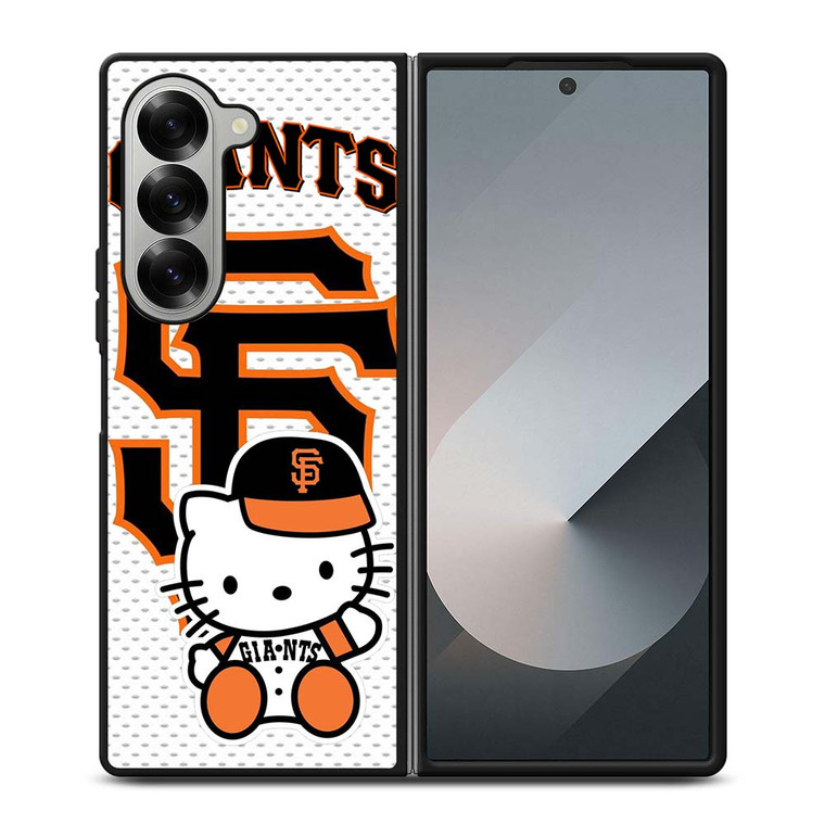 SAN FRANCISCO GIANTS MLB HELLO KITTY Samsung Galaxy Z Fold 6 Case Cover SAN FRANCISCO GIANTS MLB HELLO KITTY Samsung Galaxy Z Fold 6 Case Cover