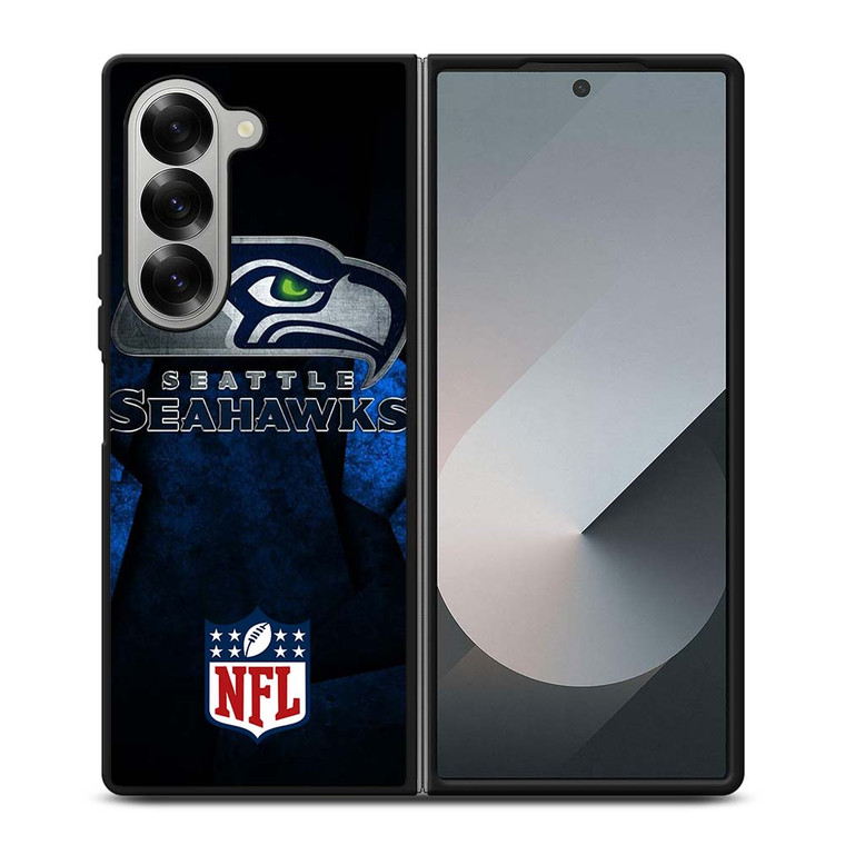 SEATTLE SEAHAWKS NFL BLUE Samsung Galaxy Z Fold 6 Case Cover SEATTLE SEAHAWKS NFL BLUE Samsung Galaxy Z Fold 6 Case Cover