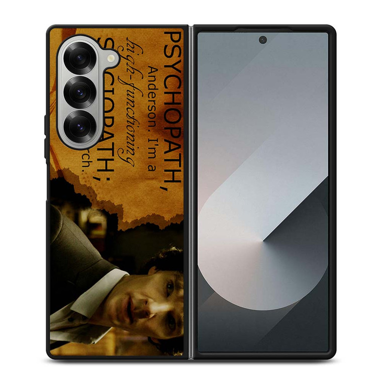 SHERLOCK HOLMES PSYCHOPATH Samsung Galaxy Z Fold 6 Case Cover