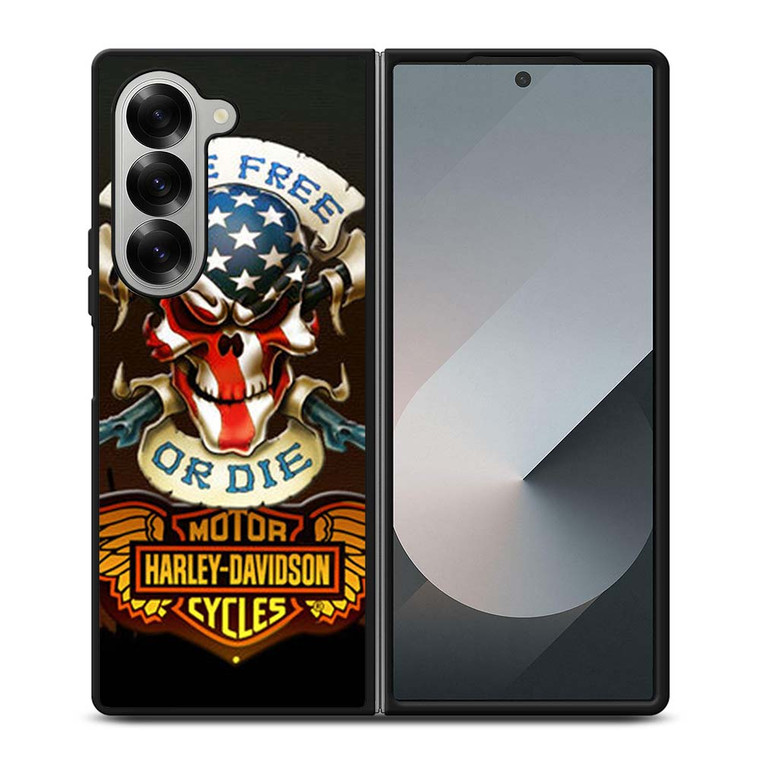 SKULL AND WINGS HARLEY DAVIDSON Samsung Galaxy Z Fold 6 Case Cover