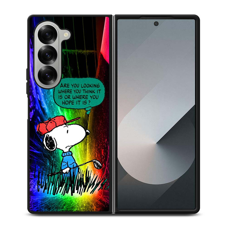SNOOPY QUESTION Samsung Galaxy Z Fold 6 Case Cover SNOOPY QUESTION Samsung Galaxy Z Fold 6 Case Cover