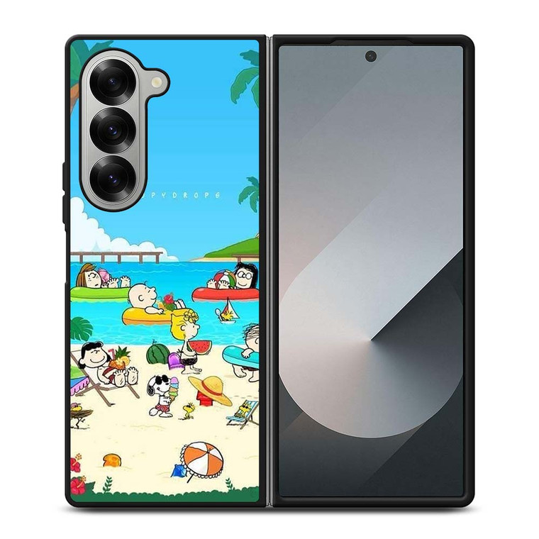 SNOOPY THE PEANUTS BEACH Samsung Galaxy Z Fold 6 Case Cover