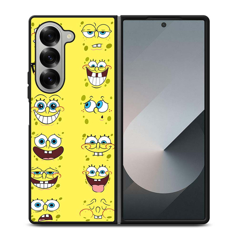 SPONGE BOB MOOD FACE Samsung Galaxy Z Fold 6 Case Cover SPONGE BOB MOOD FACE Samsung Galaxy Z Fold 6 Case Cover