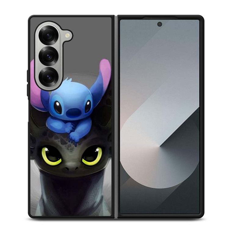 STITCH AND TOOTHLESS DRAGON Samsung Galaxy Z Fold 6 Case Cover