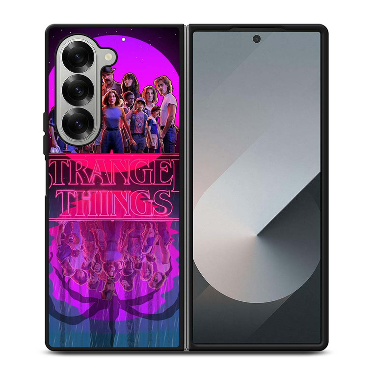 STRANGER THINGS CHARACTERS Samsung Galaxy Z Fold 6 Case Cover STRANGER THINGS CHARACTERS Samsung Galaxy Z Fold 6 Case Cover