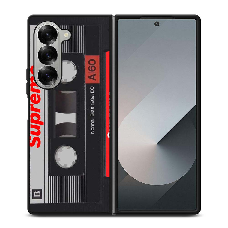 SUPREME LOGO TAPE CLASSIC Samsung Galaxy Z Fold 6 Case Cover