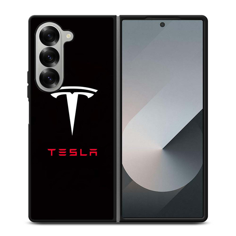 TESLA ELECTRIC CAR LOGO Samsung Galaxy Z Fold 6 Case Cover
