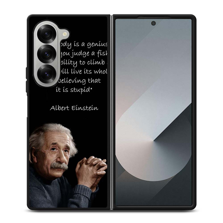 THE GENIUS ALBERT EINSTEIN QUOTE Samsung Galaxy Z Fold 6 Case Cover