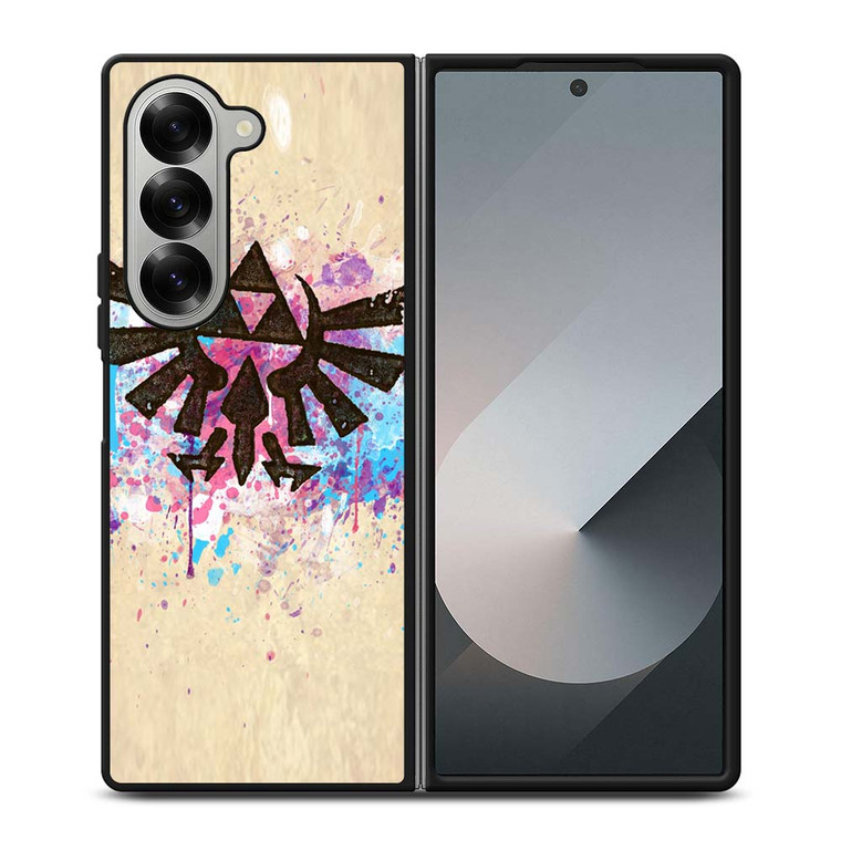 TRIFORCE SPLASH EMBLEM ART Samsung Galaxy Z Fold 6 Case Cover