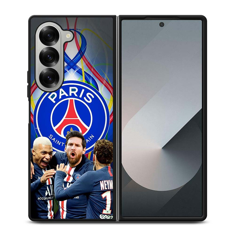 TRIO MSN PSG Samsung Galaxy Z Fold 6 Case Cover
