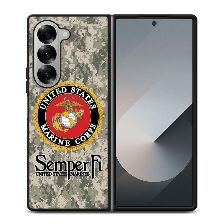 USMC US MARINE CORPS SEMPER Samsung Galaxy Z Fold 6 Case Cover