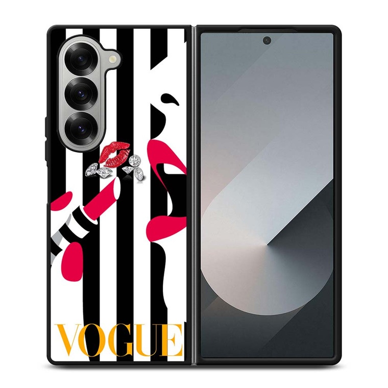 VOGUE LOGO LIPSTICK Samsung Galaxy Z Fold 6 Case Cover