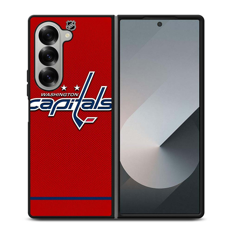 WASHINGTON CAPITALS LOGO NHL HOCKEY TEAM Samsung Galaxy Z Fold 6 Case Cover