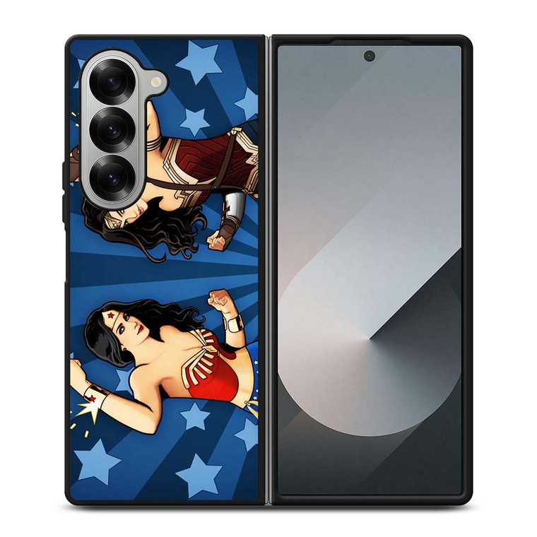 WONDER WOMAN LYNDA CARTER & GAL GADOT Samsung Galaxy Z Fold 6 Case Cover